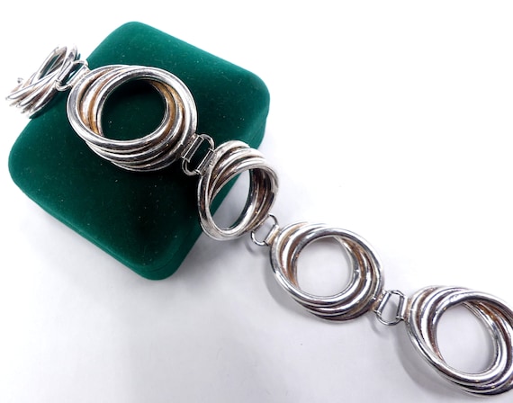 Vintage sterling silver link bracelet