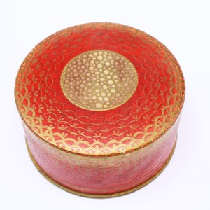 Vintage 30&#39;s Coty red box vibrant air spun NY Paris face powder 2.64 Oz full