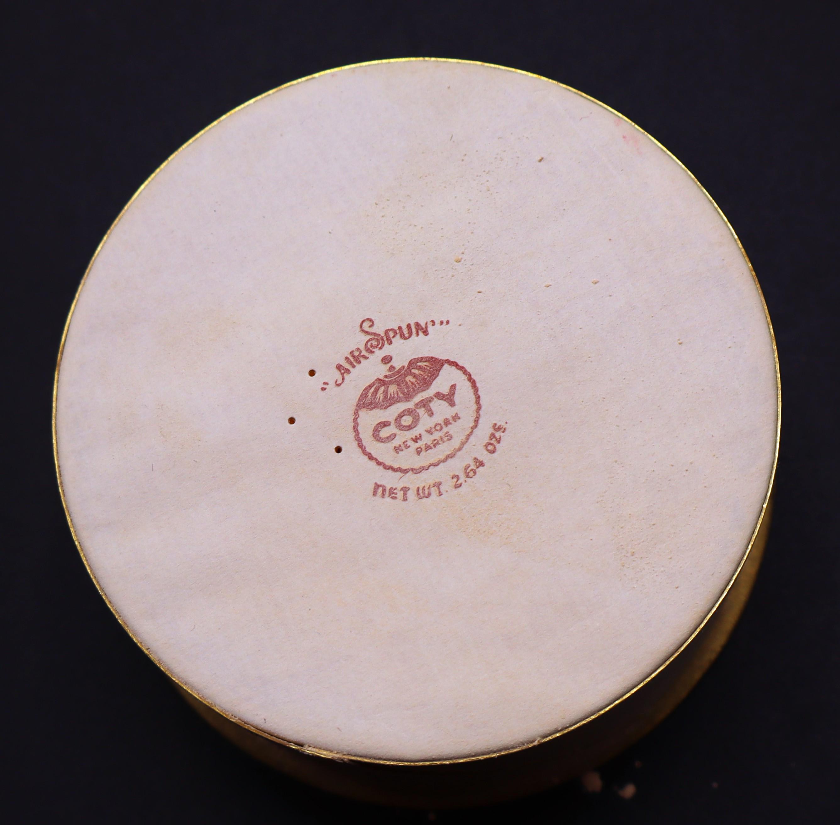 Vintage 30's Coty Red Box Vibrant Air Spun NY Paris Face Powder