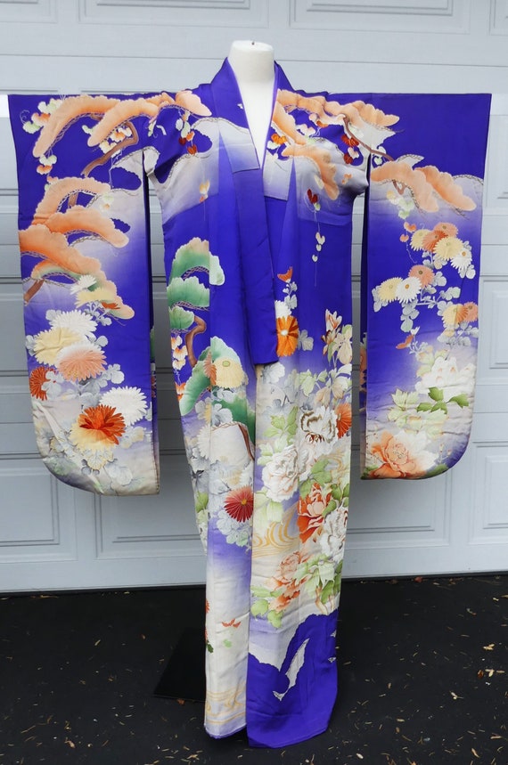 Vintage high quality30's Japanese handmade silk re