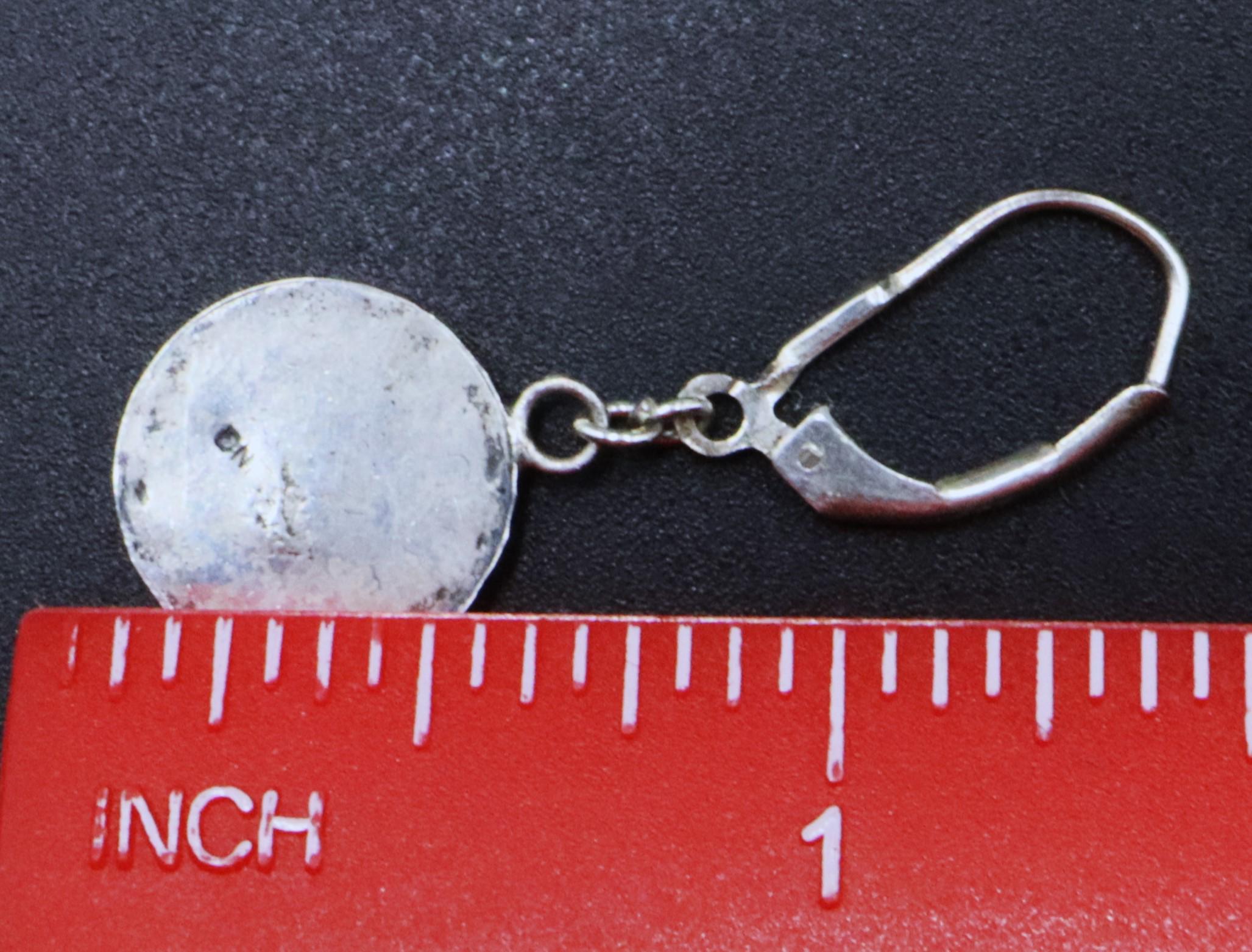 Orecchini pendenti a goccia con chiusura a leva - Argento Sterling 925