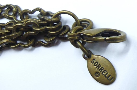 Collier Triple Chaîne Vintage Sorrelli - Réglable - Occasion Très Bon état