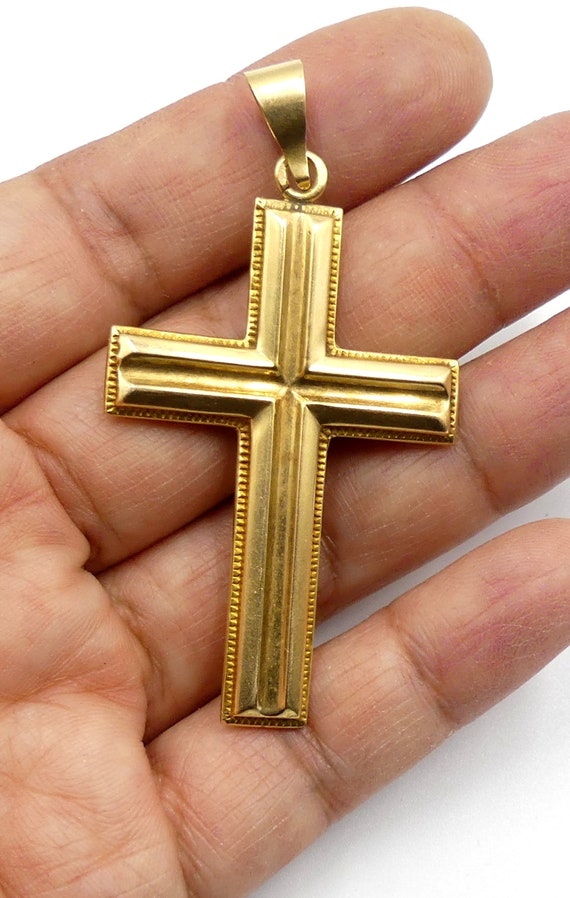 Antique large 1800’s handmade 14k ( 15k? ) gold co