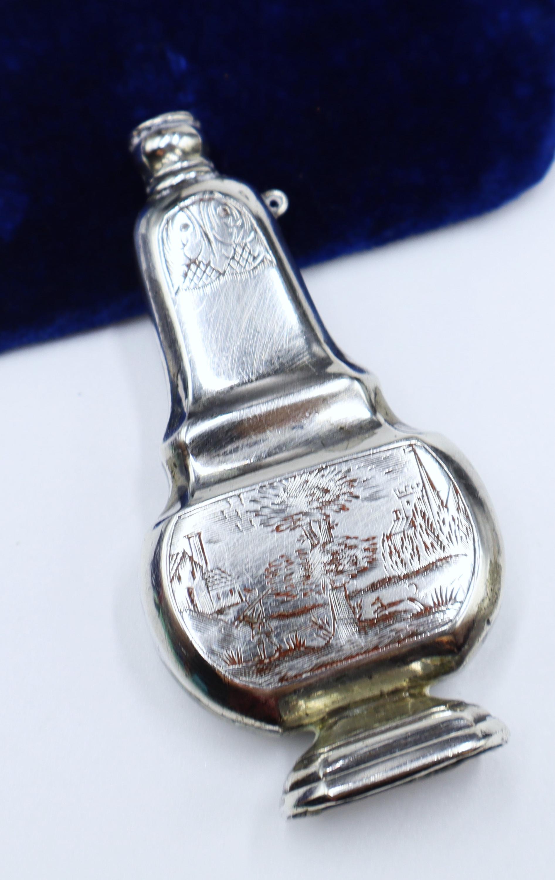 香水瓶　アトマイザー　彫金　SILVER　perfume bottle　ツキ10 Amazon.com: Silver Metallic Perfume Atomizer Spray 10 ML for