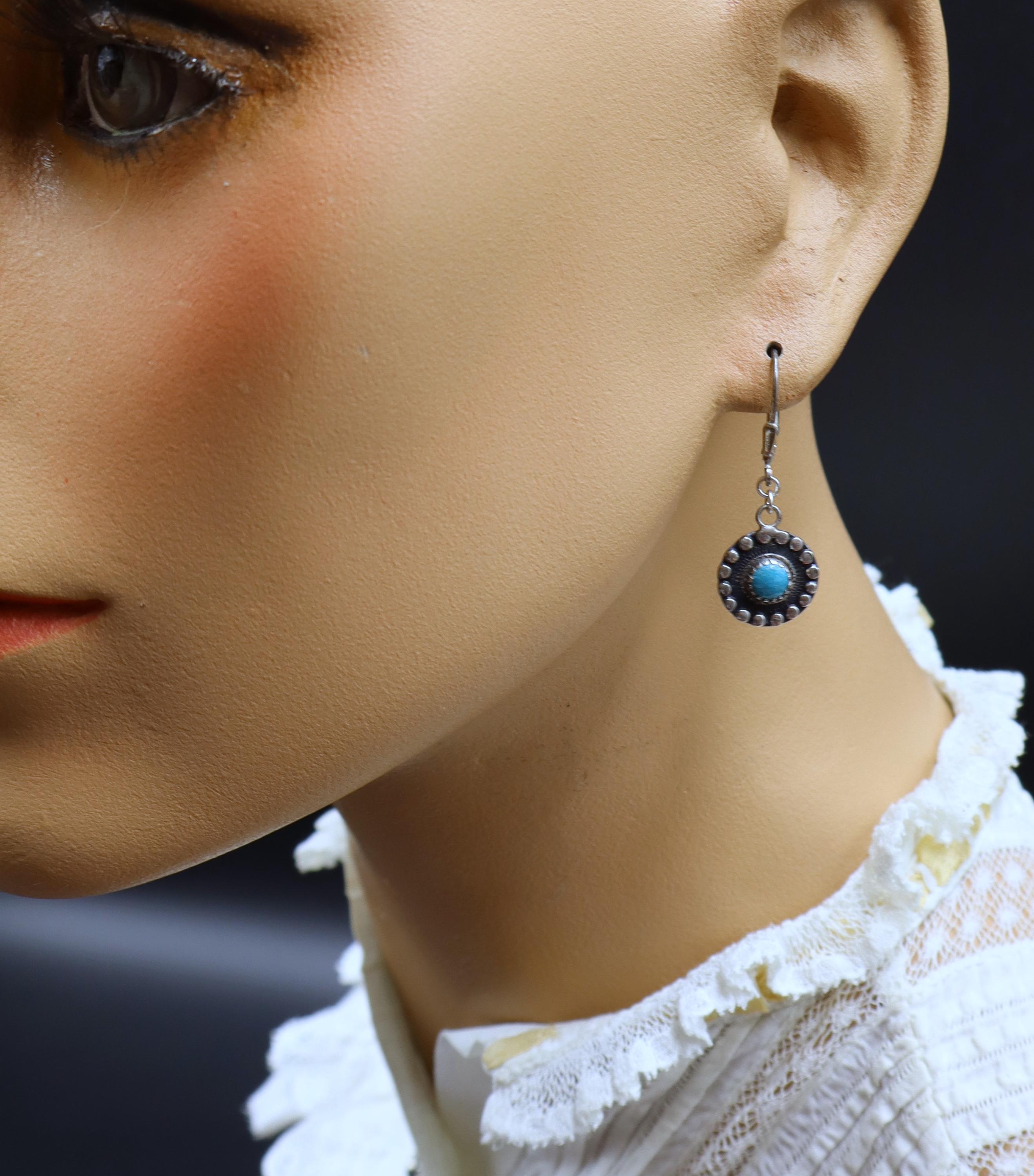 Orecchini a goccia chunky in argento