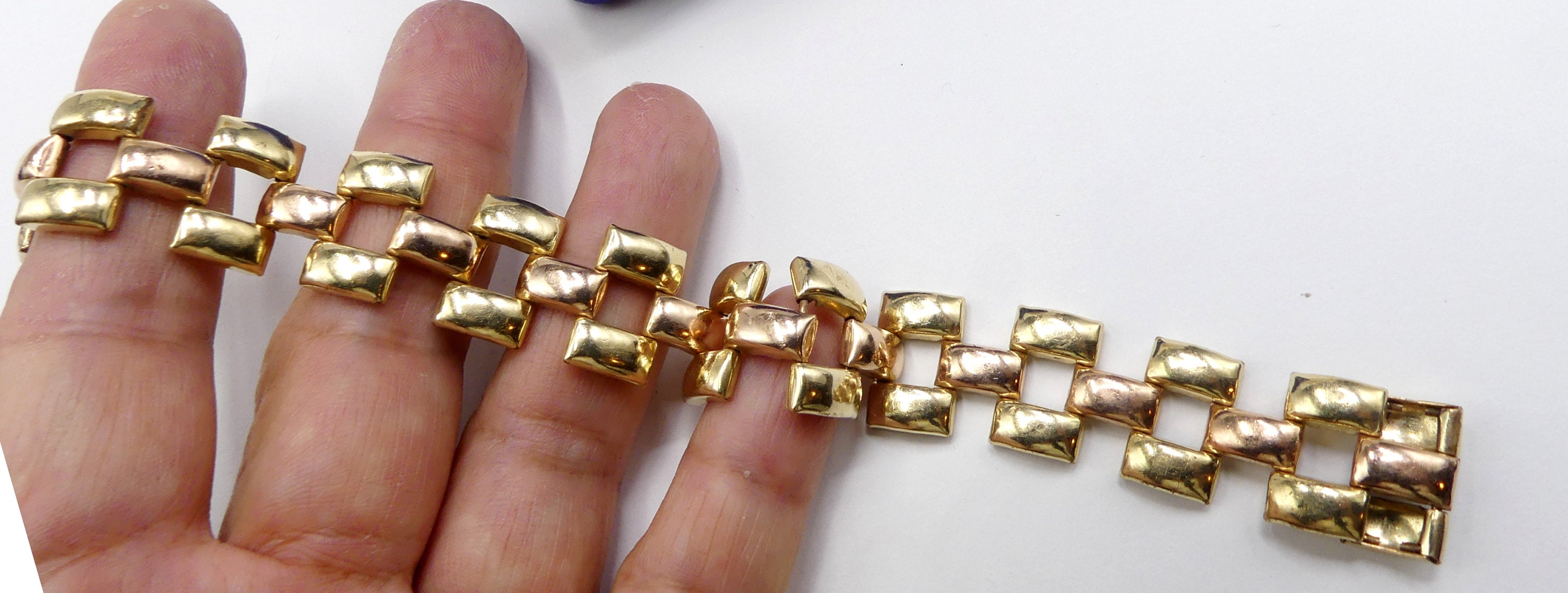 Vintage Marked Gold Filled Link Bracelet Etsy UK