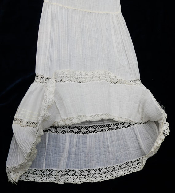 Vintage Boho style soft white handmade lace cotto… - image 10