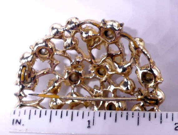 Lot De 6 Réglages De Broche Vintage – 2 Styles, 34-38 Mm, Ton Or, Neufs Ancien Stock