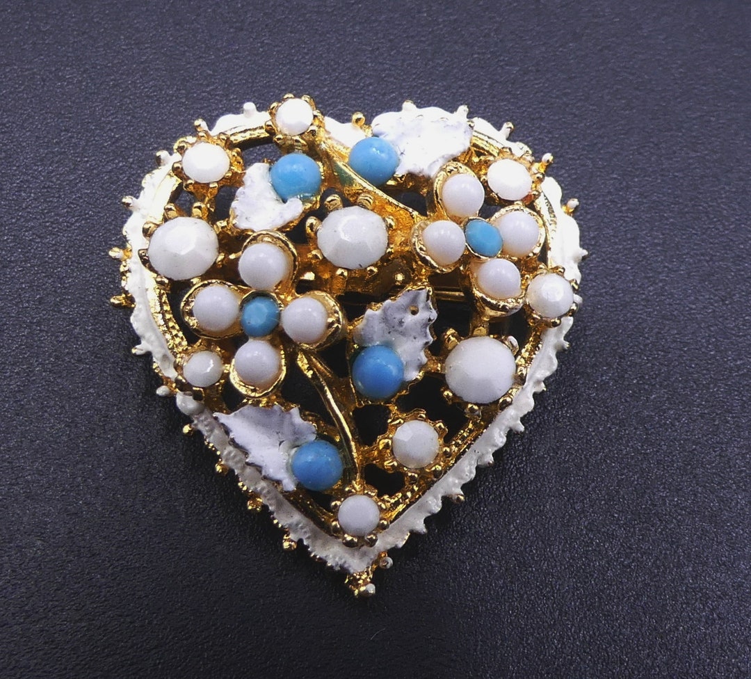 Ezing Gold Tone Rhinestone Enamel Pins and Brooches for Scarf Costume Clothing