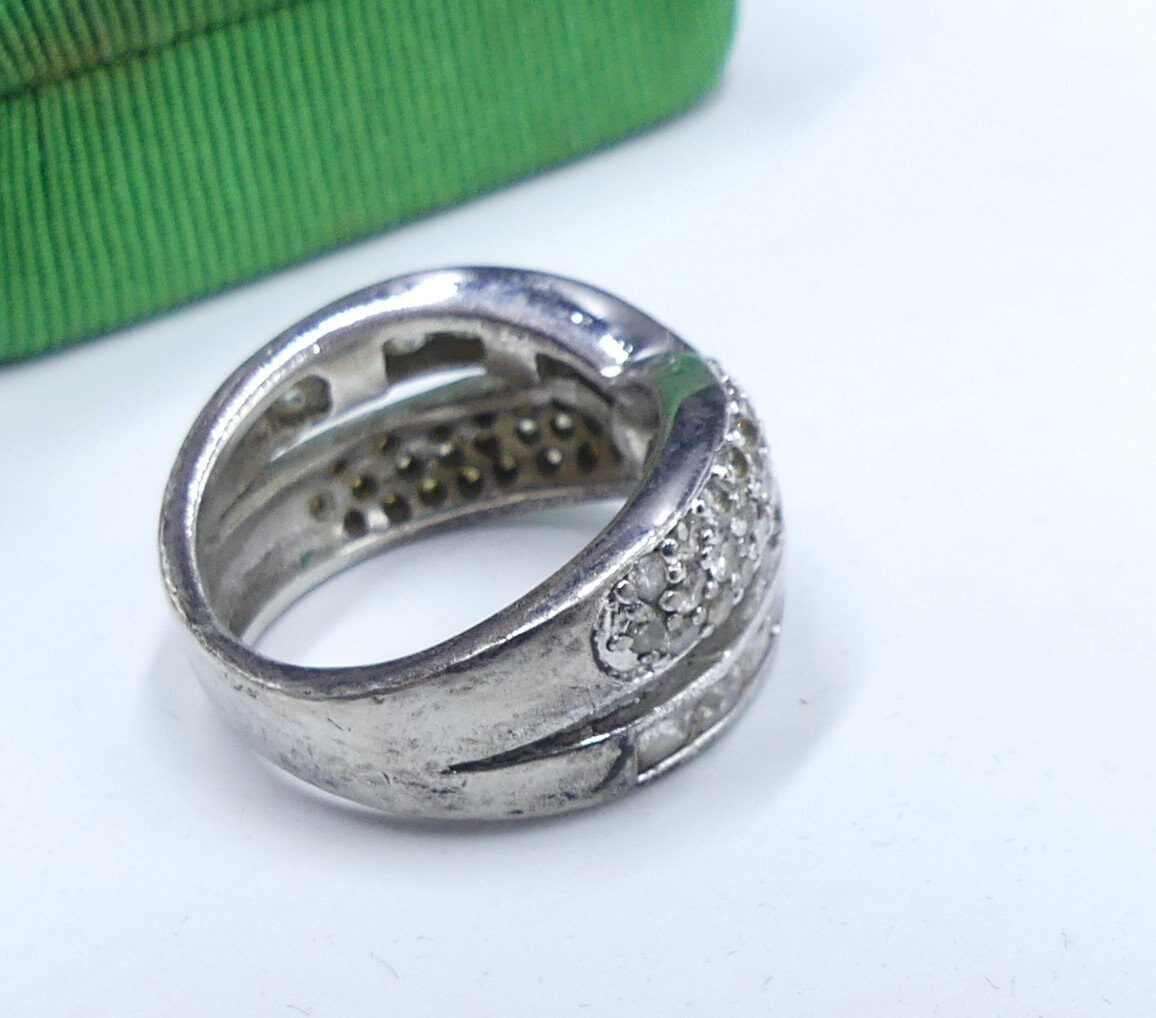 Vintage Oval Silver Tone Mood Ring Size 6 Not Working Well