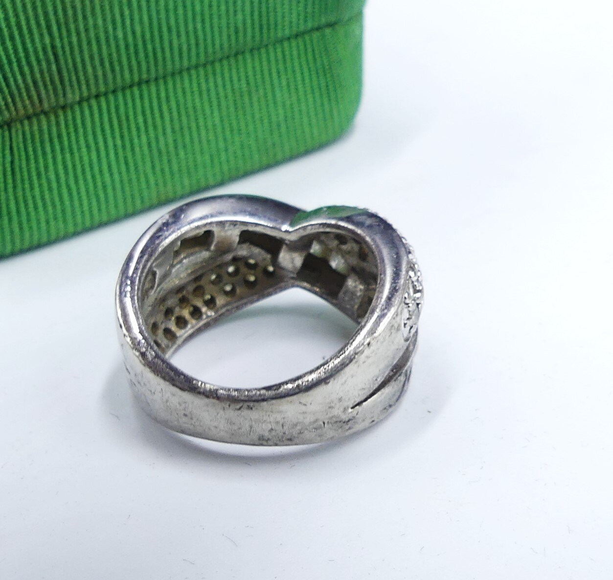 Vintage Marked 925 Sterling Silver & Cz Ring Size 6 - Etsy