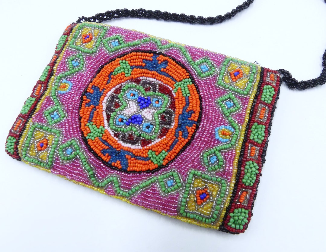 Vintage Christiana Hand Beaded Purse - Etsy display picture 3