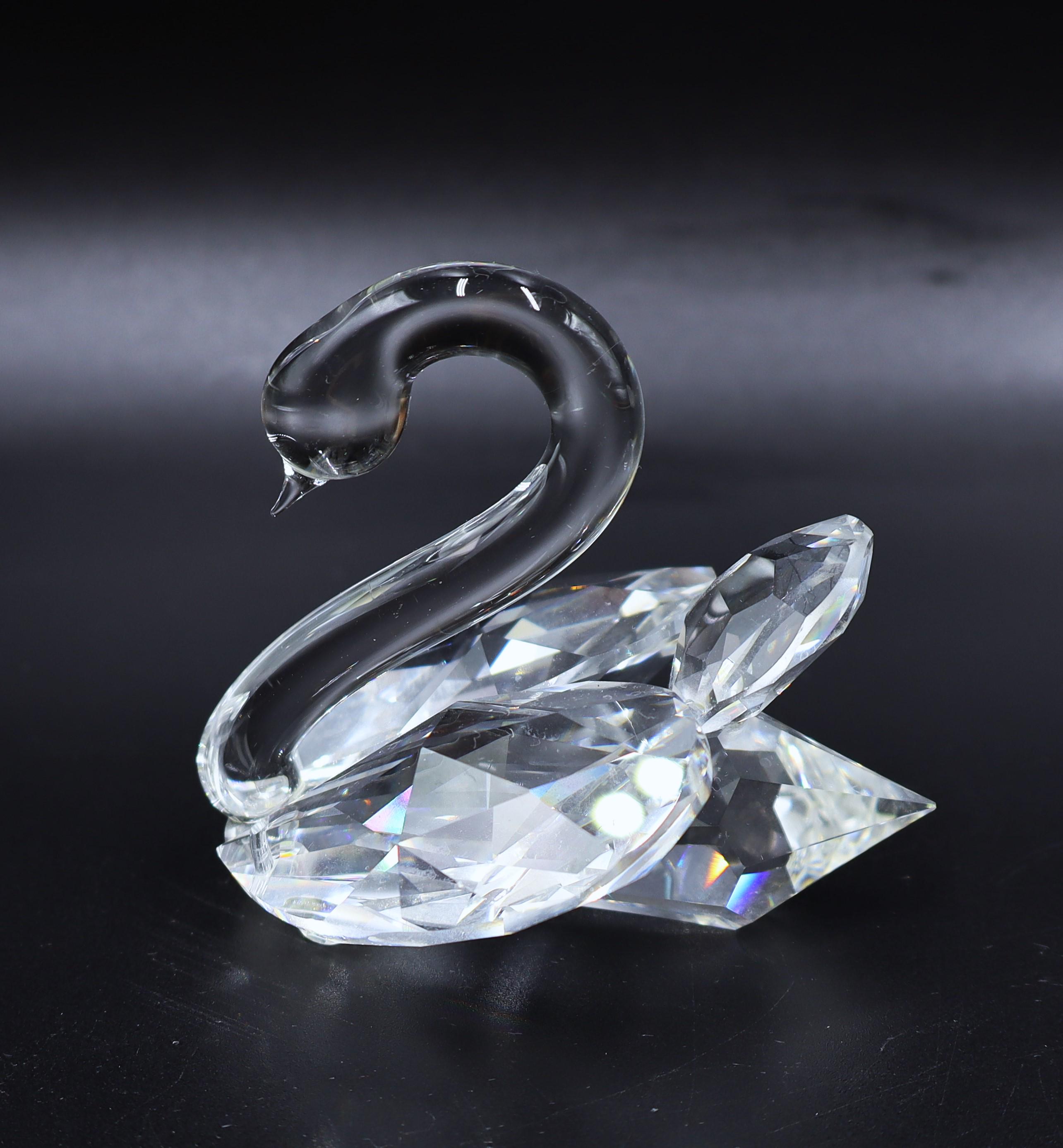 Vintage Marked Zoo Miniature Swarovski Crystal Swan Figurine - Etsy