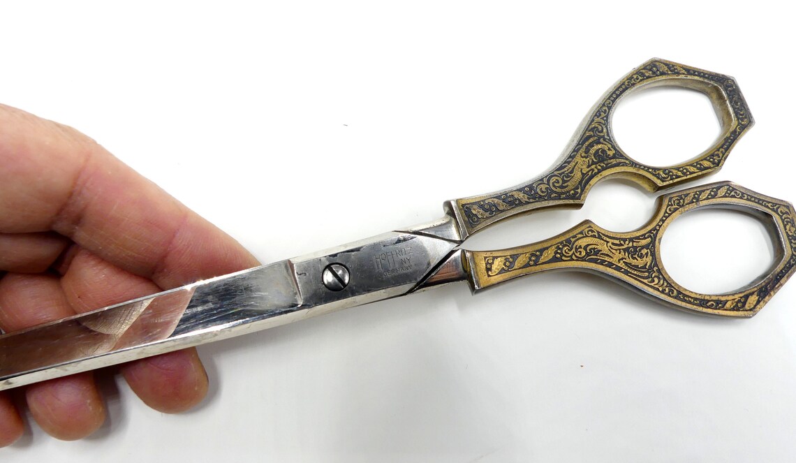 Antique signed Germany Hoffritz two tone scissors Etsy