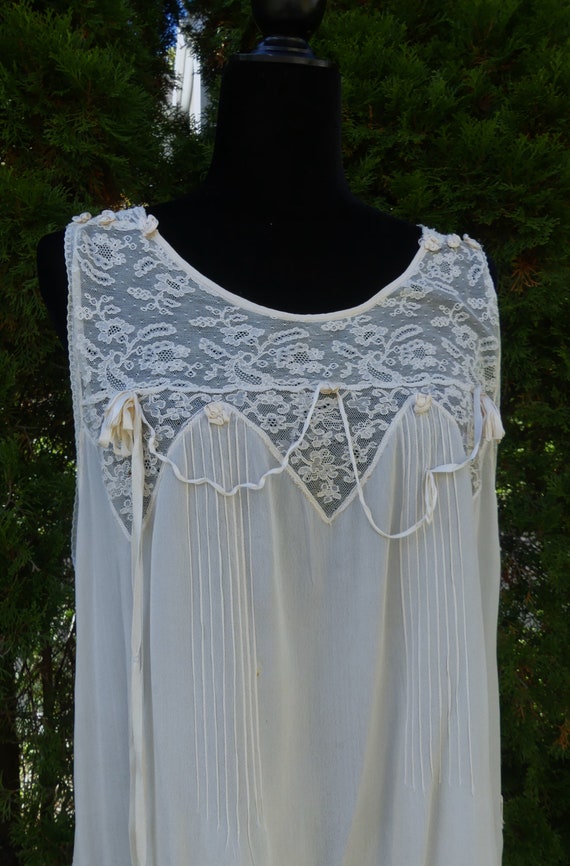 Antique vintage 20's silk & lace evening lingerie 