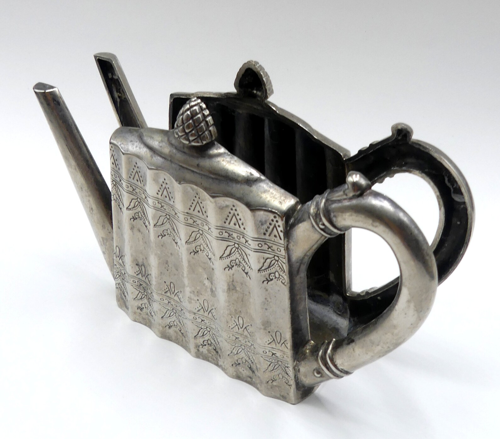Vintage Godinger Silver Tone Teapot Shape Napkin Holder Etsy