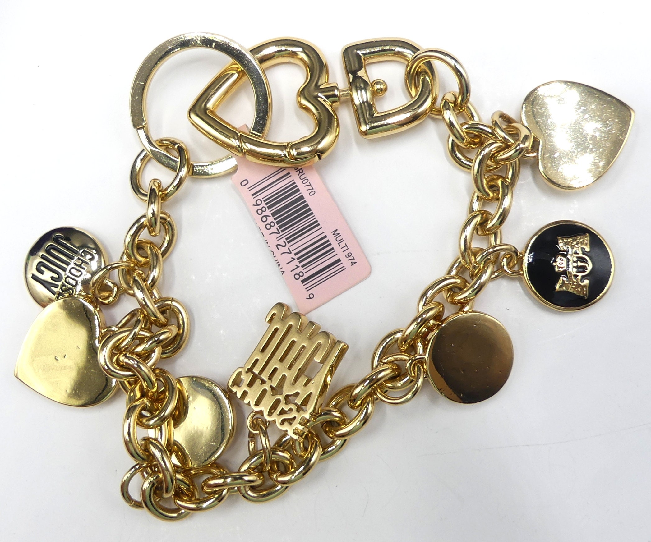 Juicy couture shop gold charm bracelet