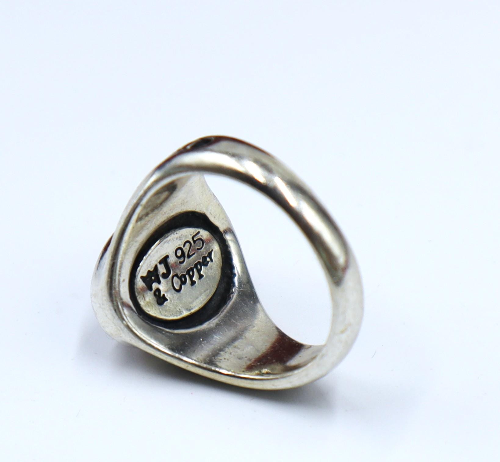 Vintage Signed WJ Waldeck Johnson 925 Sterling Silver Copper