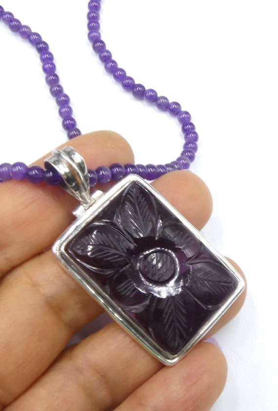 Vintage marked AC 925 sterling silver amethyst bea