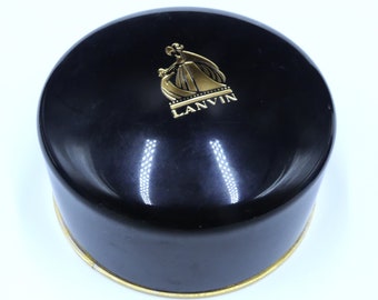 Vintage used 60's Lanvin Arpege dusting powder w black box 8 1/4Oz