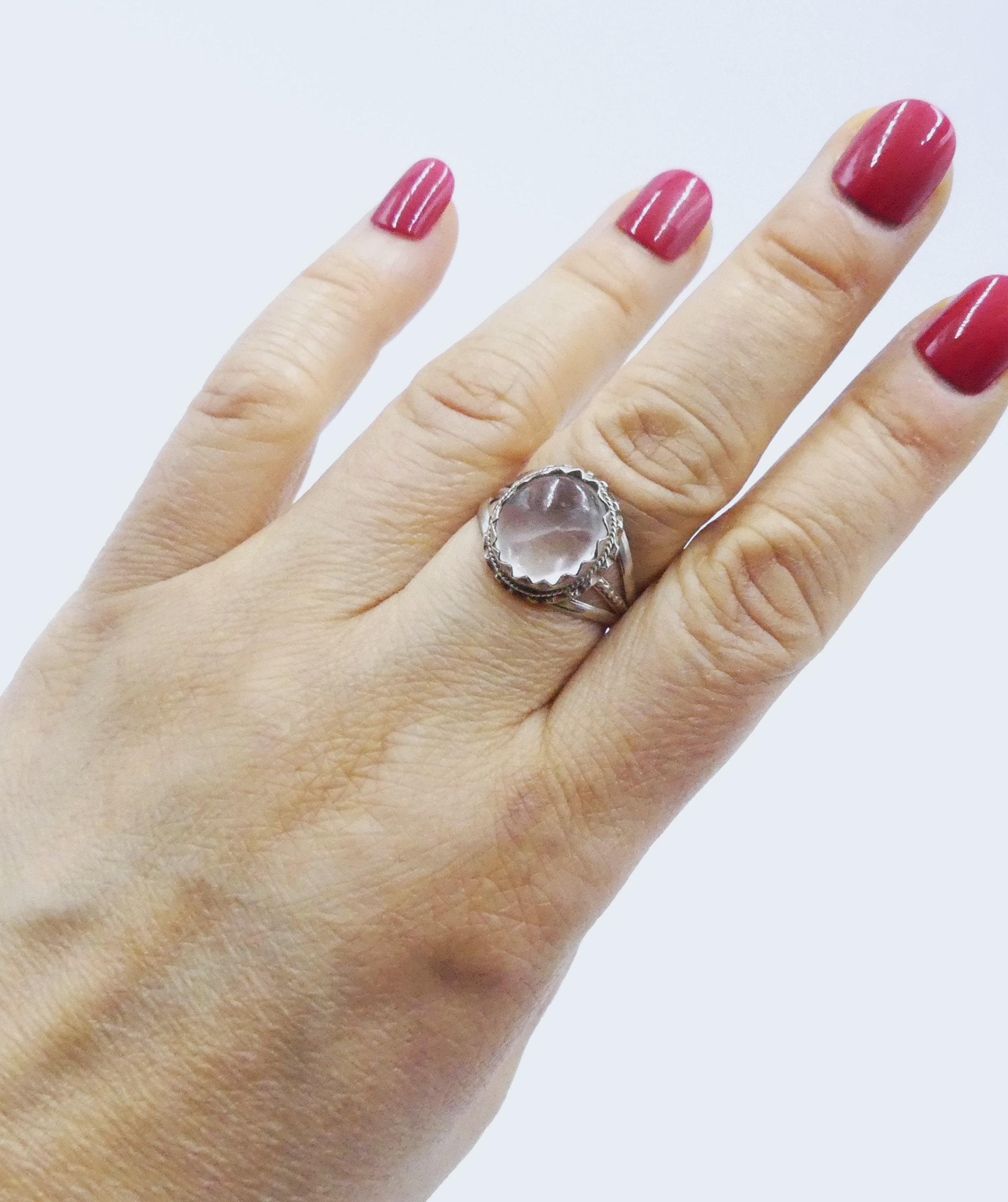 Skull Ring | Adjustable CrossBones with X Frame