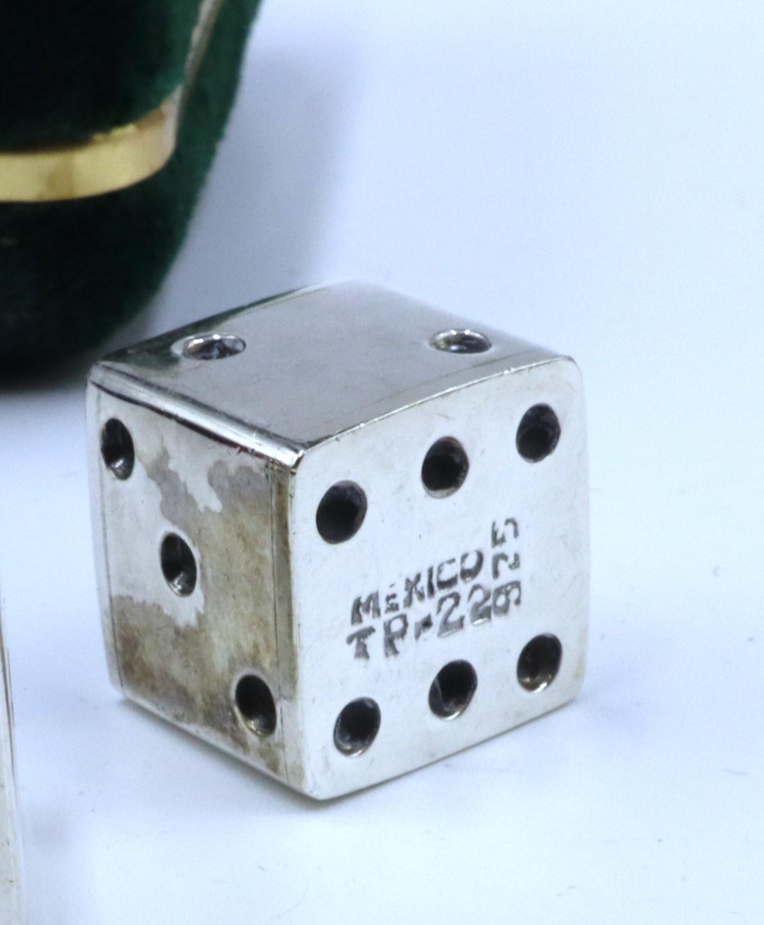 Vintage Marked TR-22 925 Mexico Sterling Silver Dice - Etsy Vintage Marked TR-22 925 Mexico Sterling Silver Dice - Etsy