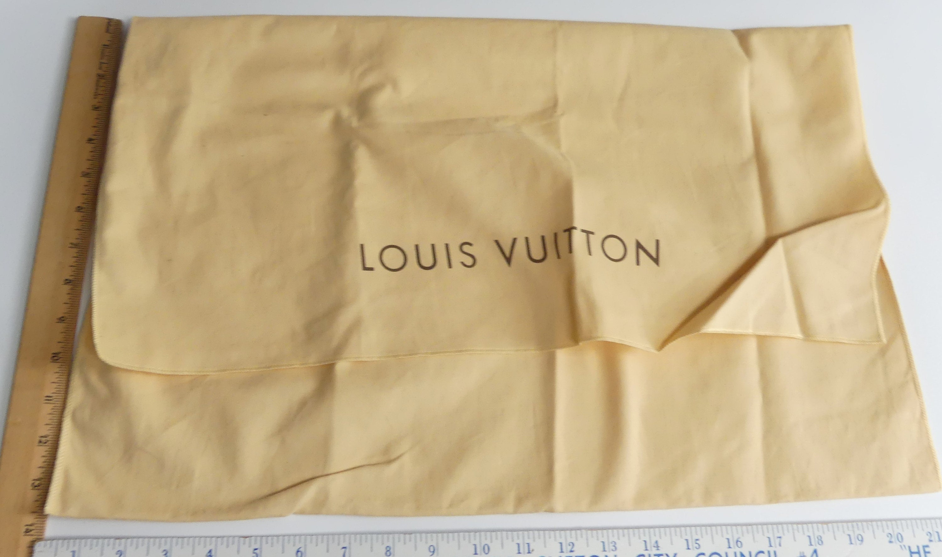 Vintage Authentic Large Louis Vuitton Dust Bag Only Color 