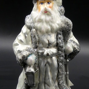 Brand new Gluckstein Home ornament silver color Santa