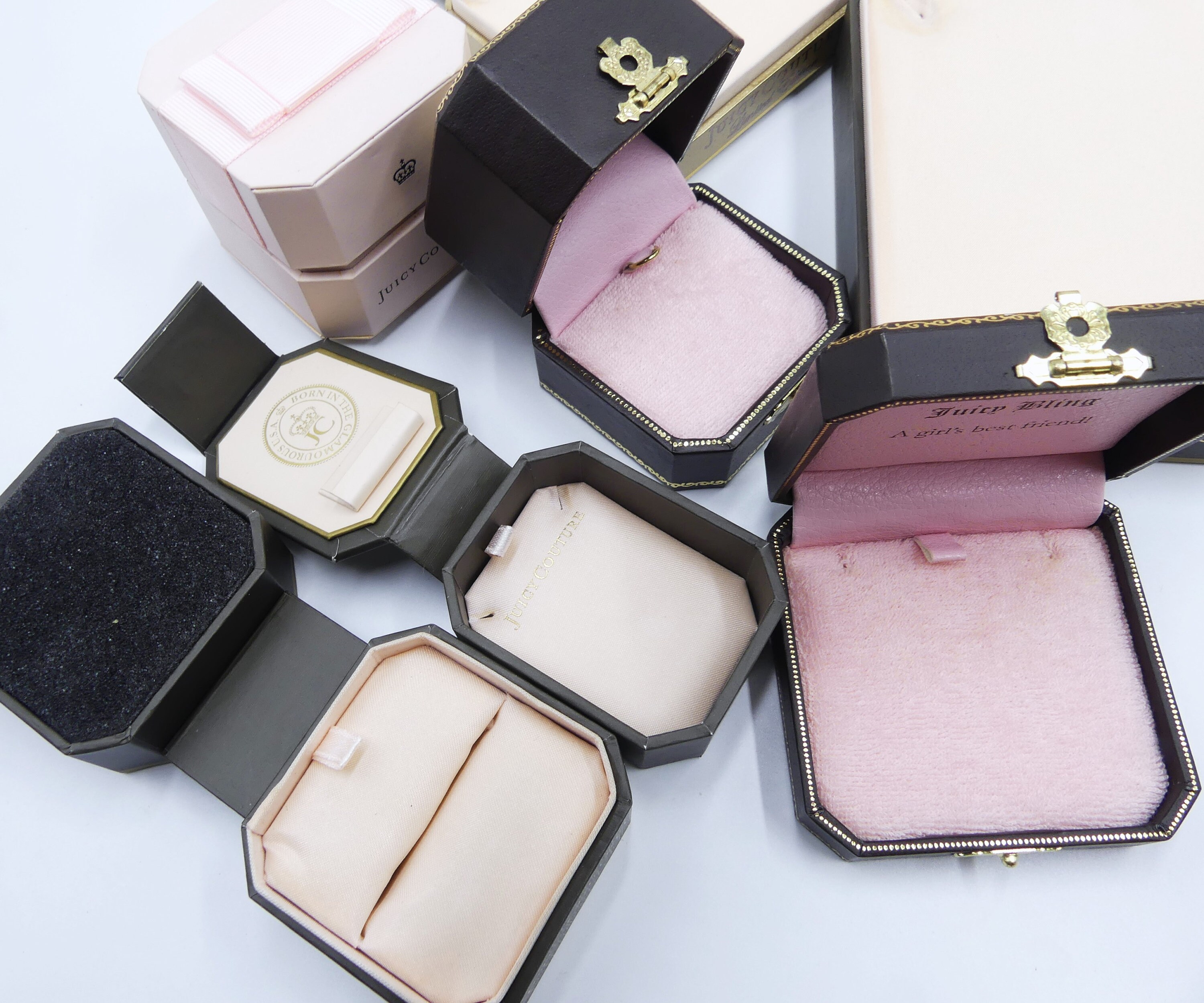 Juicy Couture vintage y2k velour square Jewelry Box bag