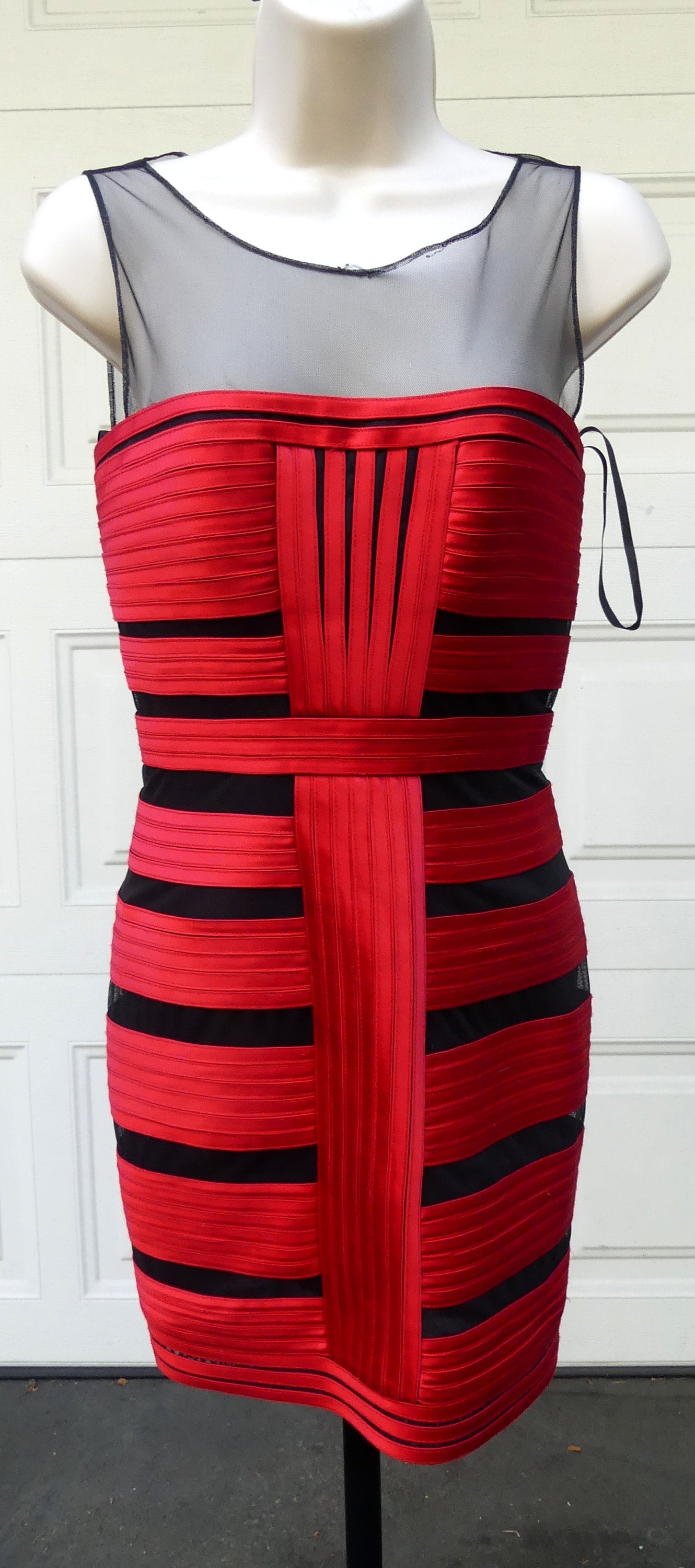 Bcbg red cocktail clearance dress