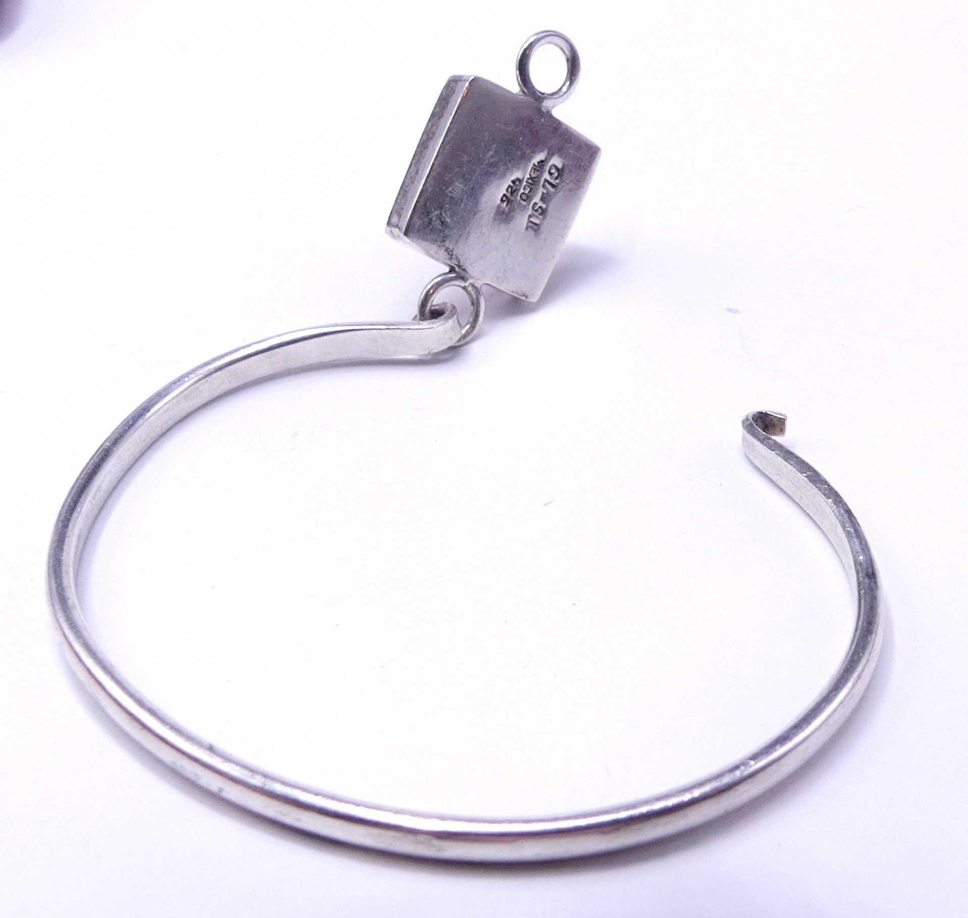 T-USED様用ブレスレット MADE IN MEXICO Vintage Mexico TR-71 925 Sterling Silver ZigZag / Wave Cuff