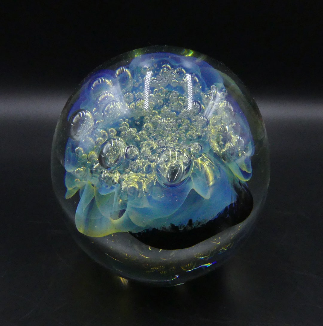 Vintage Signed Eickholt 1999 Art Glass Paper Weight 4 - Etsy