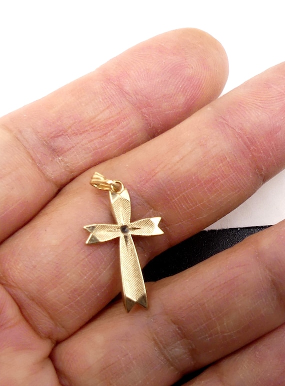 Vintage gold filled cross pendant