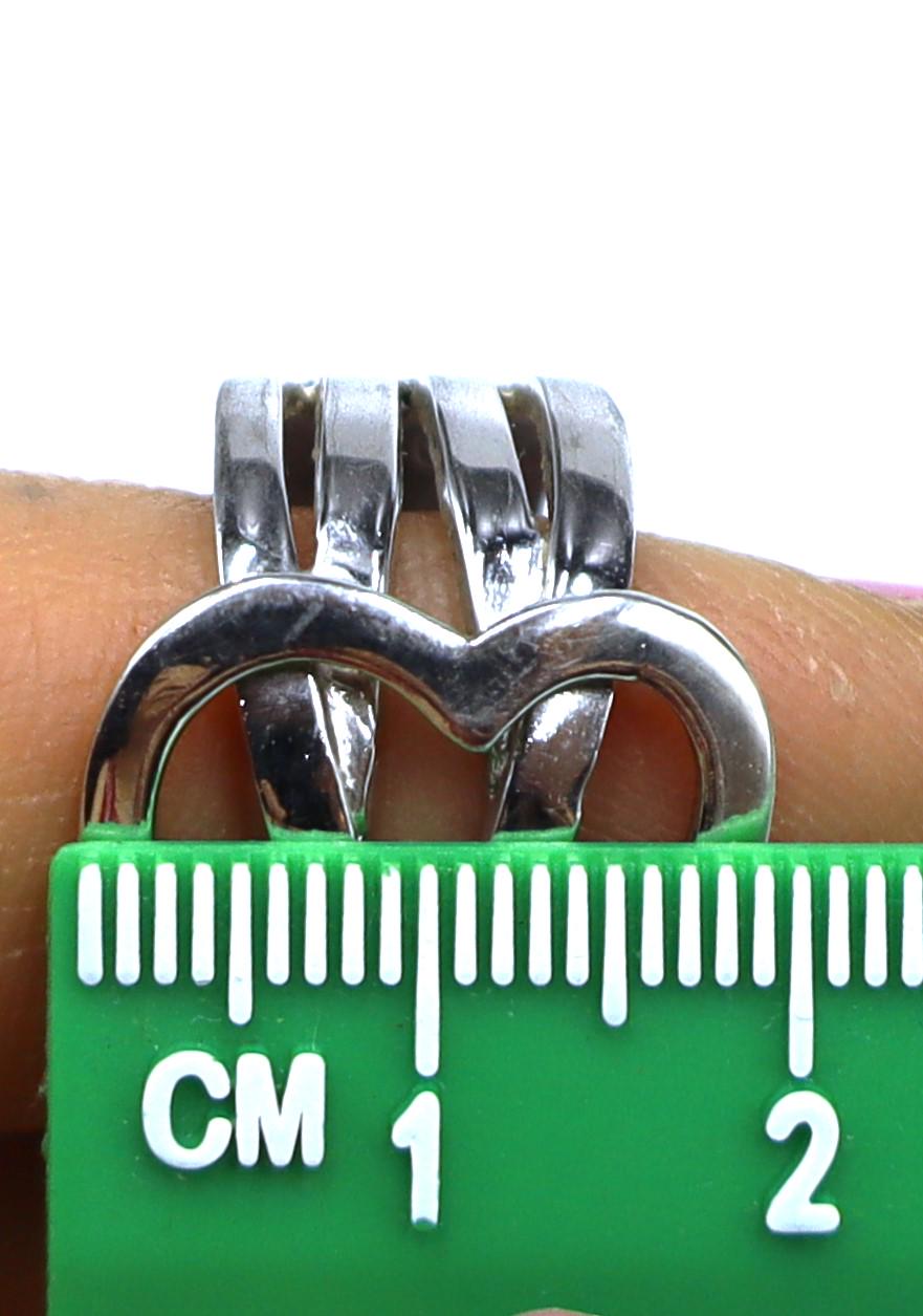 Vintage Marked 925 Sterling Silver Heart Knot Ring Size 8 - Etsy