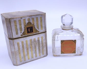 Antique vintage 1927"s Bellodgia Parfums Caron w Wheaton glass empty only France