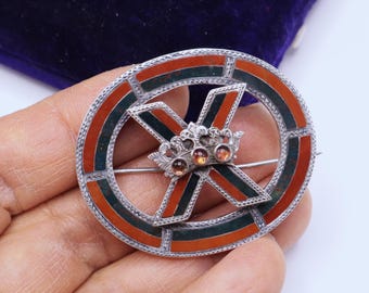 Vintage Signed J Slifka Designs Sterling Silver Brooch Pendant - Etsy