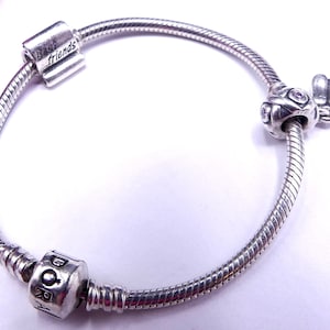 Vintage marked 925 ALE Italy sterling silver & 3 charms for Pandora bracelet