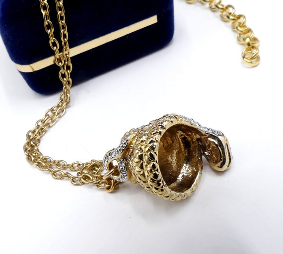 Vintage unsigned Kenneth Jay Lane gold tone rhine… - image 7