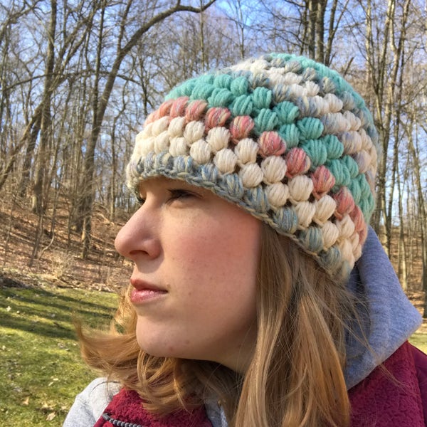 Ragamuffin Puff Stitch Hat Pattern