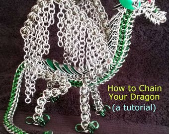 How To Chain Your Dragon (the tutorial) - instructions to build your very own freestanding dragon sculpture out of little metal rings