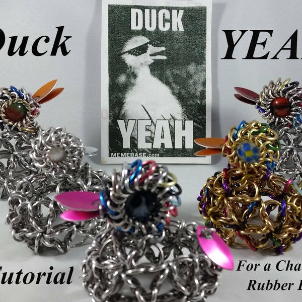 Duck YEAH! - A tutorial to make your own chainmaille "Rubber" Ducky out of little metal rings