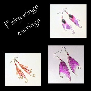 Fairy wings earrings - Tutorial