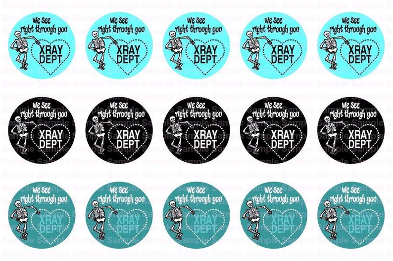 Xray Dept 2 Bottle Cap Images 4x6 Bottlecap Collage Etsy