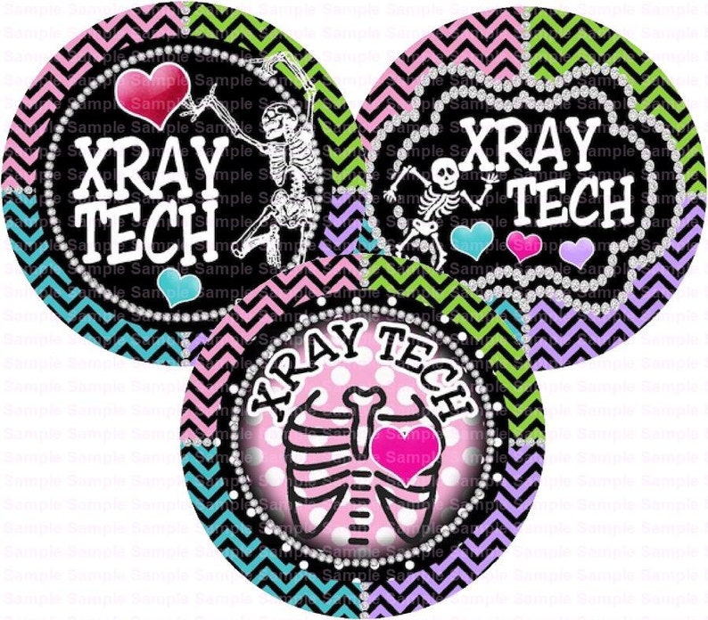 Xray Tech Chevron Bottle Cap Images 4x6 Bottlecap Collage Etsy