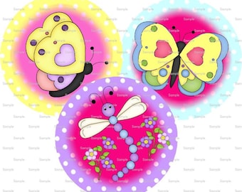 Butterflys Bottle Cap Images 4x6 Bottlecap Collage Scrapbooking Jewelry Hairbow Center