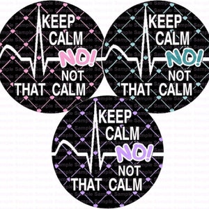 Mantener la calma EKG botella cap Imágenes 4x6 Botella Collage Scrapbooking joyería Hairbow Center