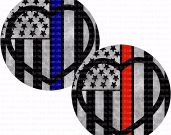 Policía Fuego Botella Cap Imágenes 4x6 Botella Tapa Collage Scrapbooking Joyería Hairbow Center