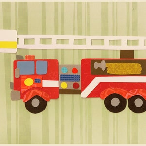 Applikation Vorlage / Muster Feuerwehrauto Rettungswagen Fahrzeug