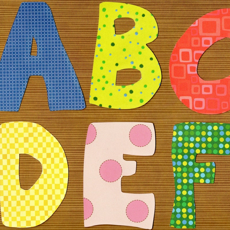 Alphabet Applique Etsy