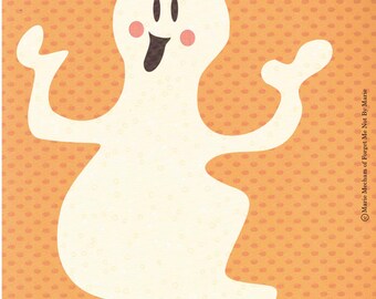 Halloween Gespenst Applikation Muster / Vorlage Halloween Urlaub Dekor